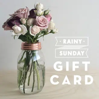 Rainy Sunday gift card