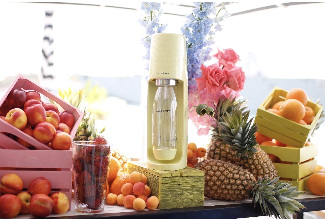 Event design and styling for Sodastream at Poolside Cafe by Rainy Sunday
