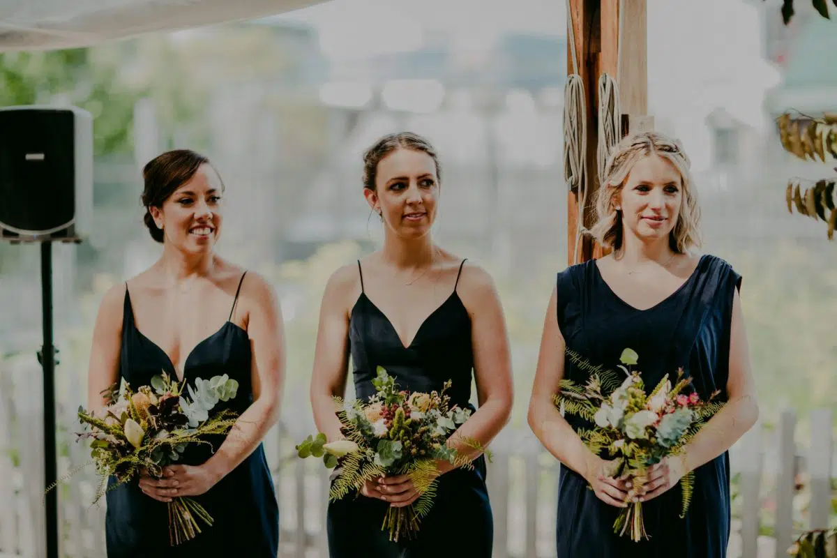 Rustic bridal party flowers by Rainy Sunday