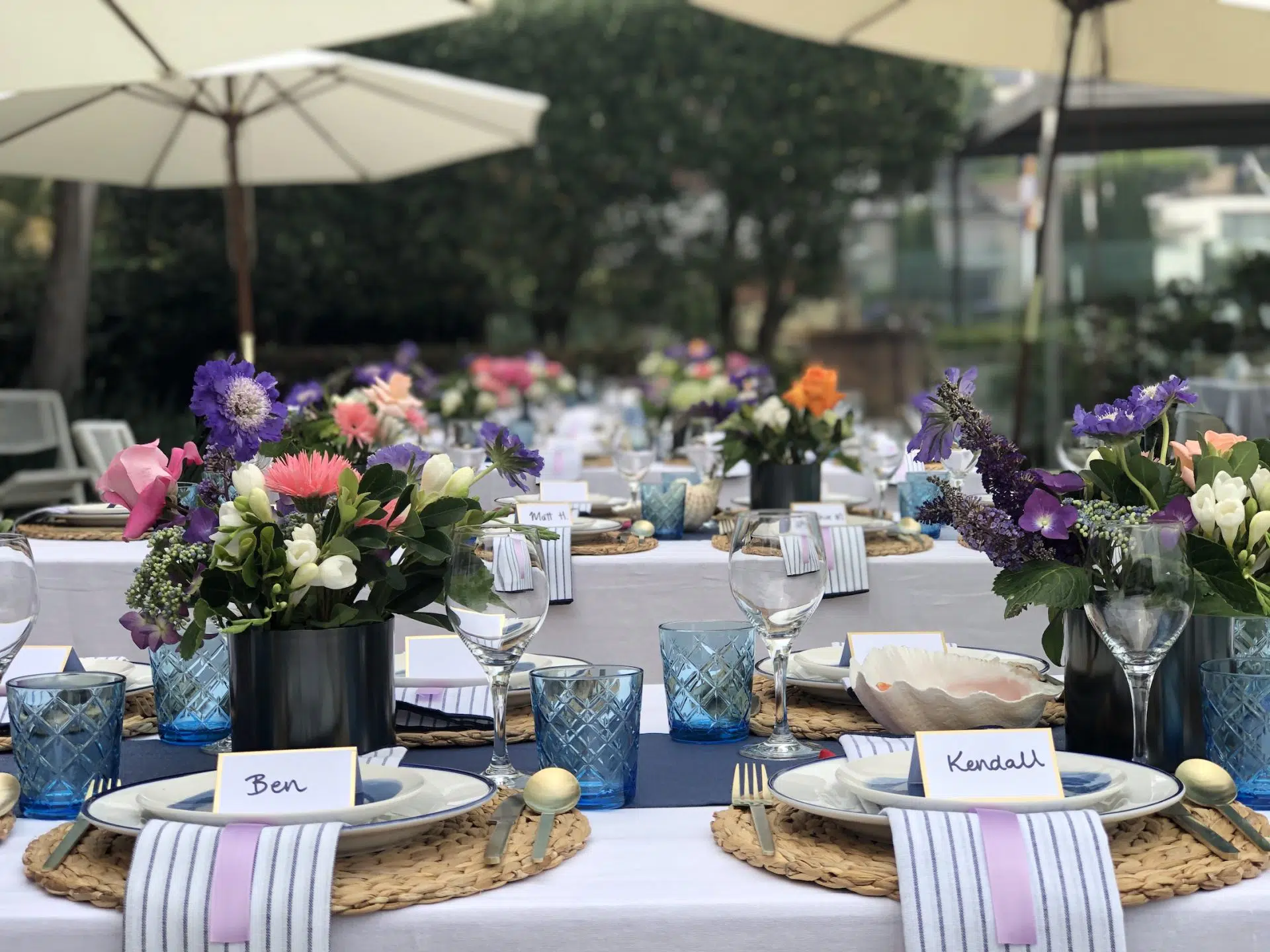 Hamptons tablescape by Rainy Sunday