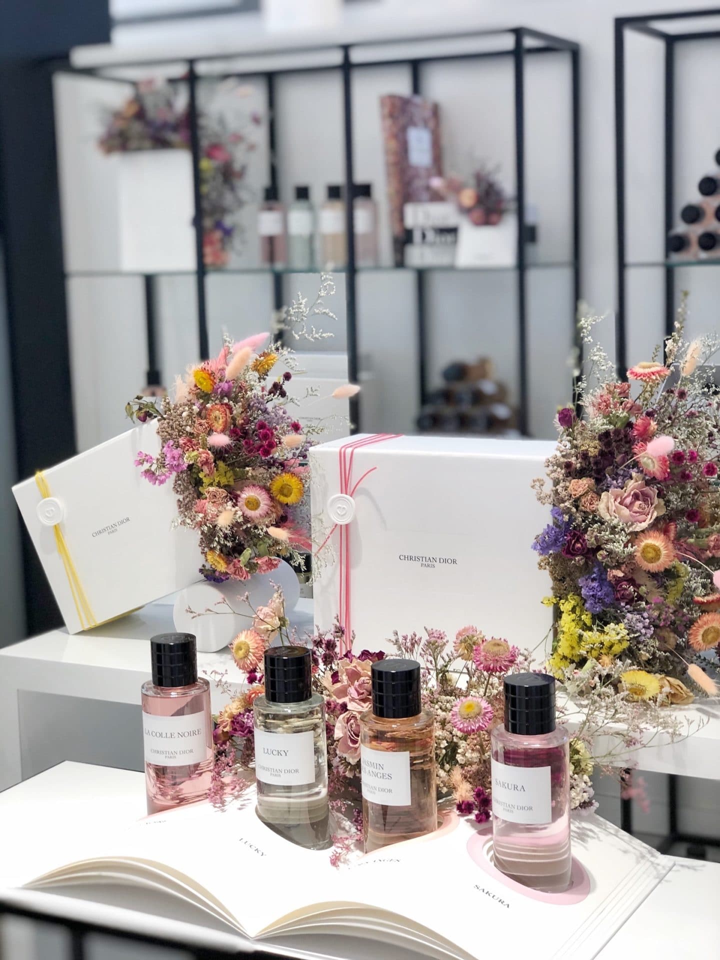 Luxury retail styling for Christian Dior at David Jones Sydney